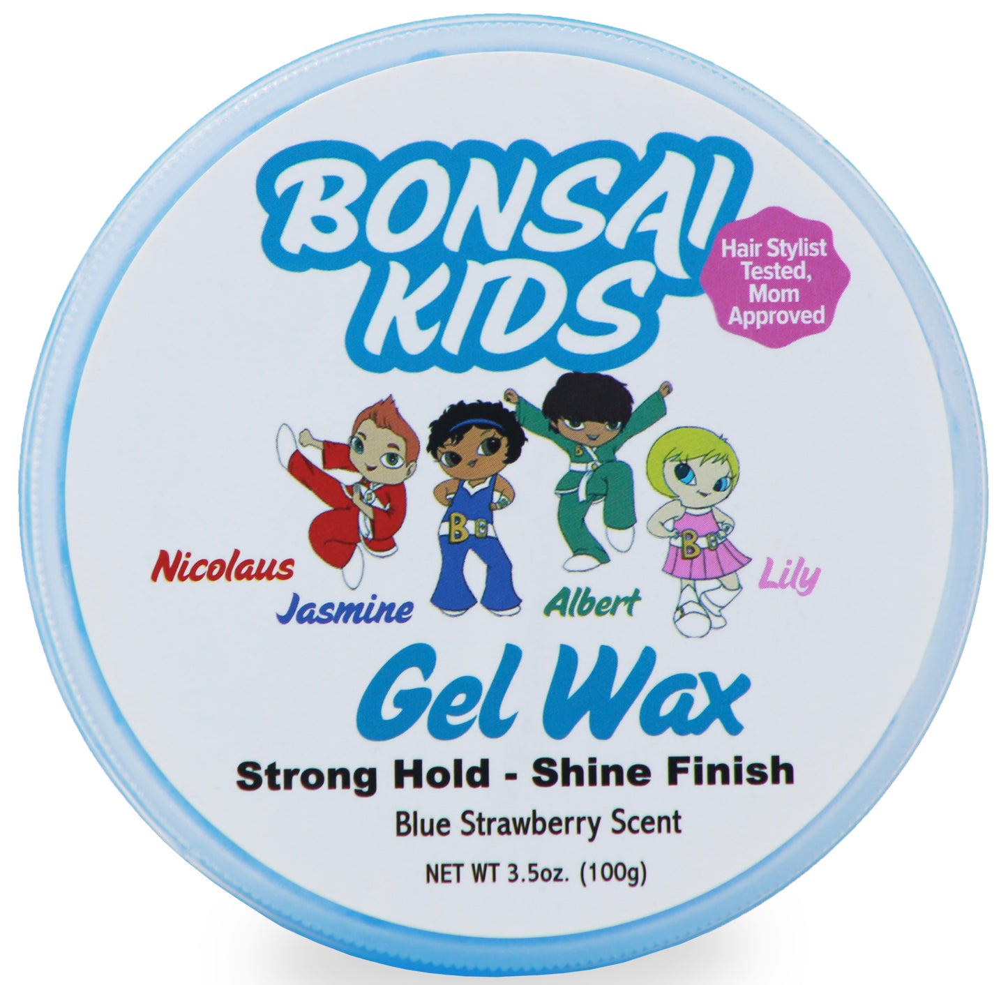 Gel Wax 3.5 oz Boys, Girls and Toddlers - All day hold - Blueberry Scent