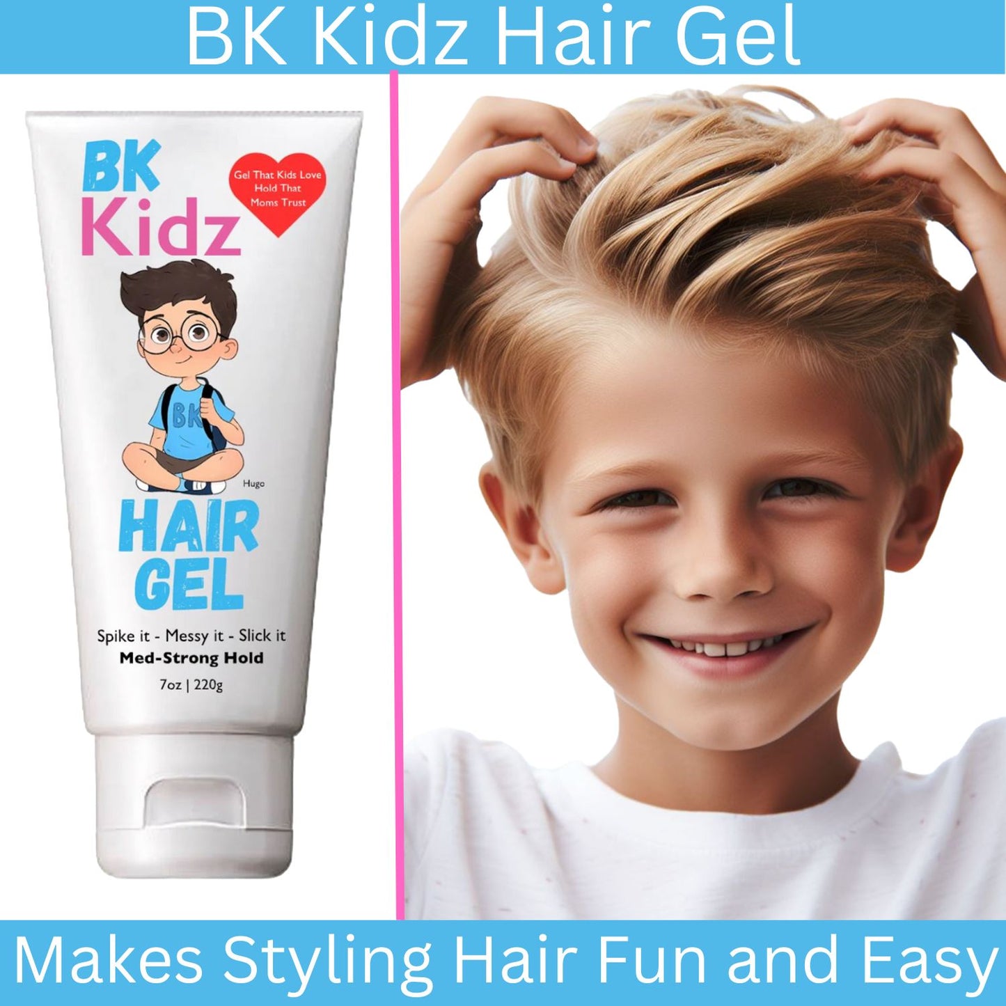 Ensure your kids look stylish all day with Bonsai Kids Hair Gel. Designed for toddlers and biracial kids, it offers a strong hold and natural shine for easy, worry-free styling. Available in a 7 oz bottle.