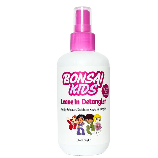 BUY Bonsai Kids Detangler Spray - Perfect for taming tough tangles and preventing knots. Use regularly for manageable, tangle-free hair. Ideal for all hair types.