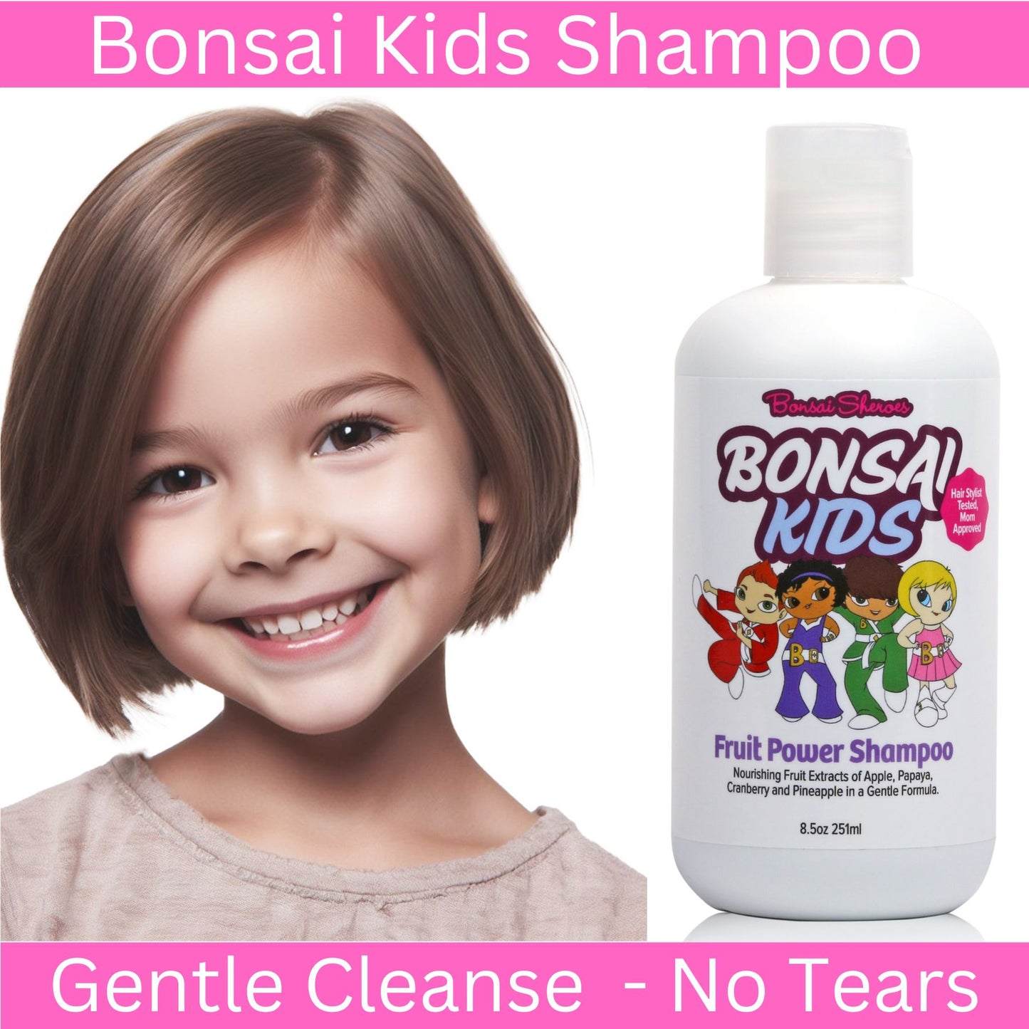 Buy Kids Shampoo 8 fl. oz. - Best Gentle Shampoo for Kids & Family. Removes dirt, adds moisture, and keeps hair smooth and shiny. Tear-free, sulfate-free, and paraben-free formula. Ideal for all hair types.