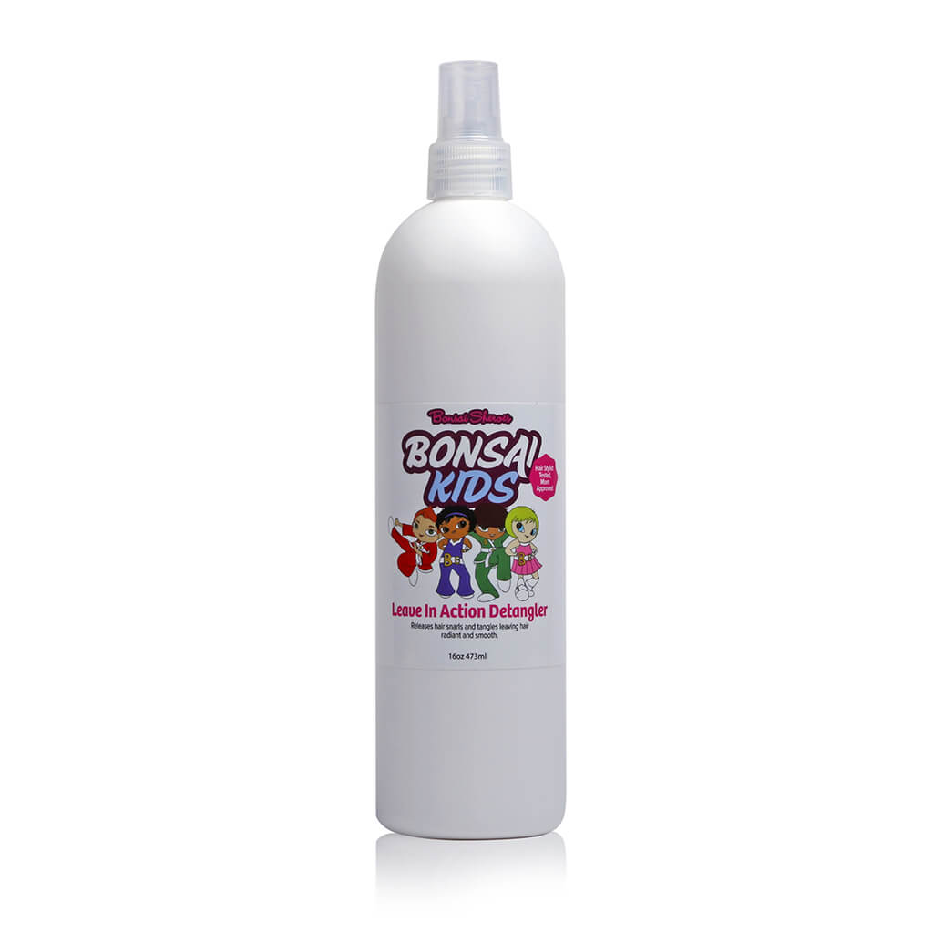BUY Bonsai Kids Detangler Spray - Perfect for taming tough tangles and preventing knots. Use regularly for manageable, tangle-free hair. Ideal for all hair types.
