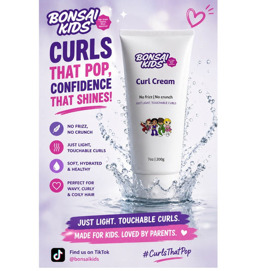 How Bonsai Kids Curl Cream Defines Your Child's Curls Without Crunch