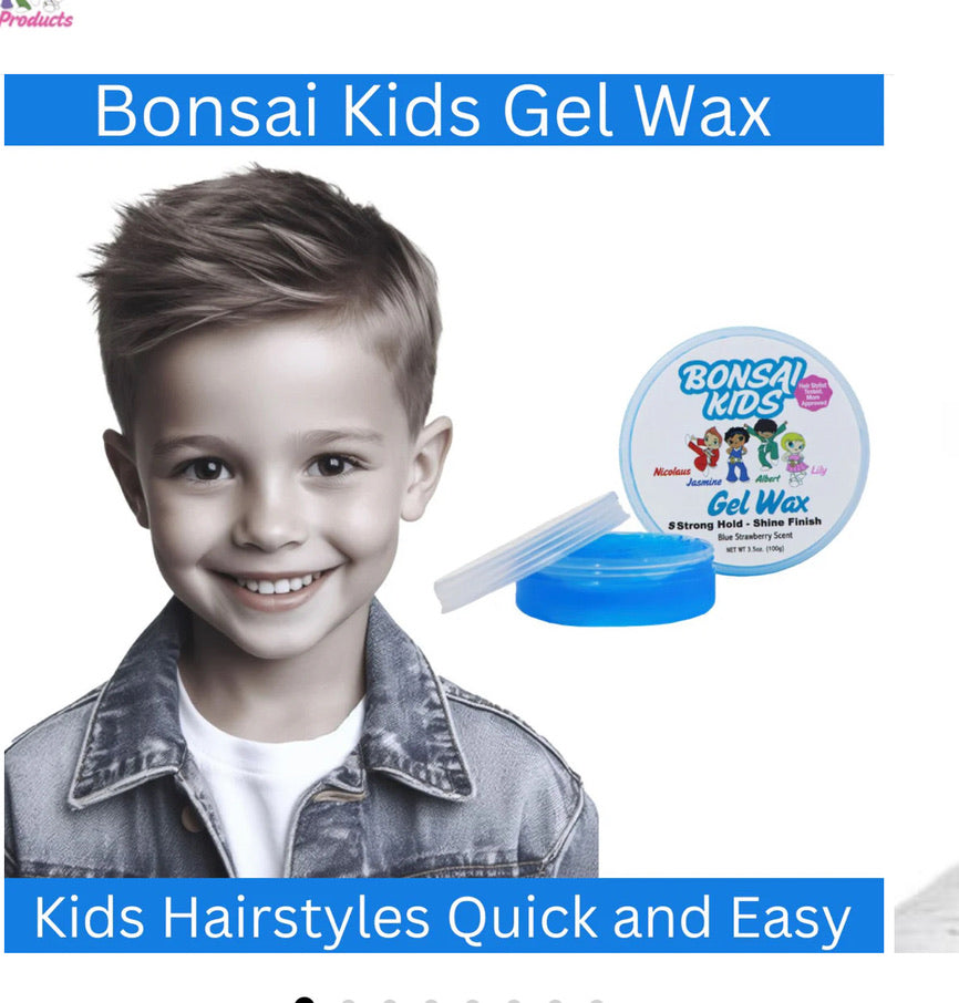 Hair Gel is perfect for parents who want to keep their kids looking cool and stylish. Versatile and easy to use for spiking, messy looks, slick styles, ponytails, and hair buns. Gentle, strong hold, and fresh strawberry scent. Paraben and sulfate-free.