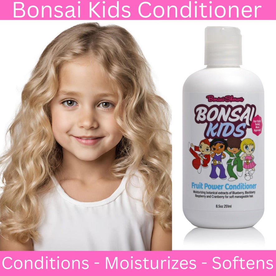 Bonsai Kids Hair Conditioner – Tear-Free Daily Moisturizing Conditioner for Kids & Toddlers | Soft, Tangle-Free Hair for All Hair Types (8 oz)
