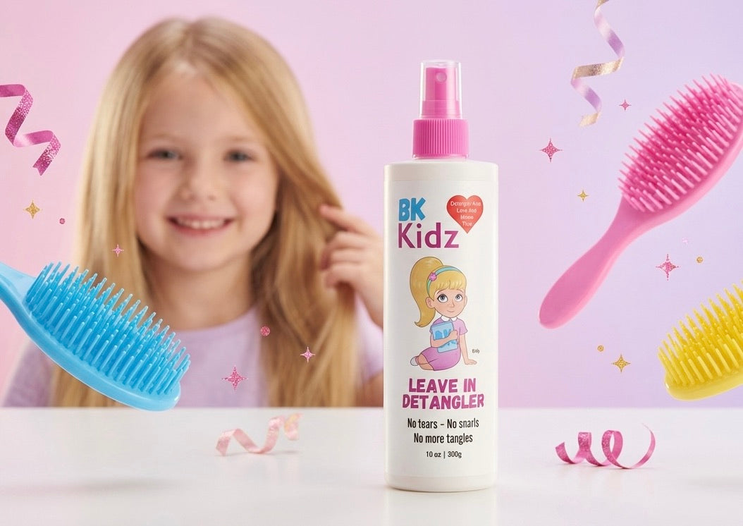 Hair Detangler Spray for Girls 10 oz - Kids Leave-In Conditioner, No More Tangles & Struggles, Gentle Tear-Free Formula for Toddlers & Kids