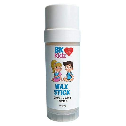 Bonsai Kids Hair Wax Stick - Flyaway Tamer & Easy Styling for Children, One-Handed Slick Back Application, Gentle Hold for Flyaways & Baby Hairs