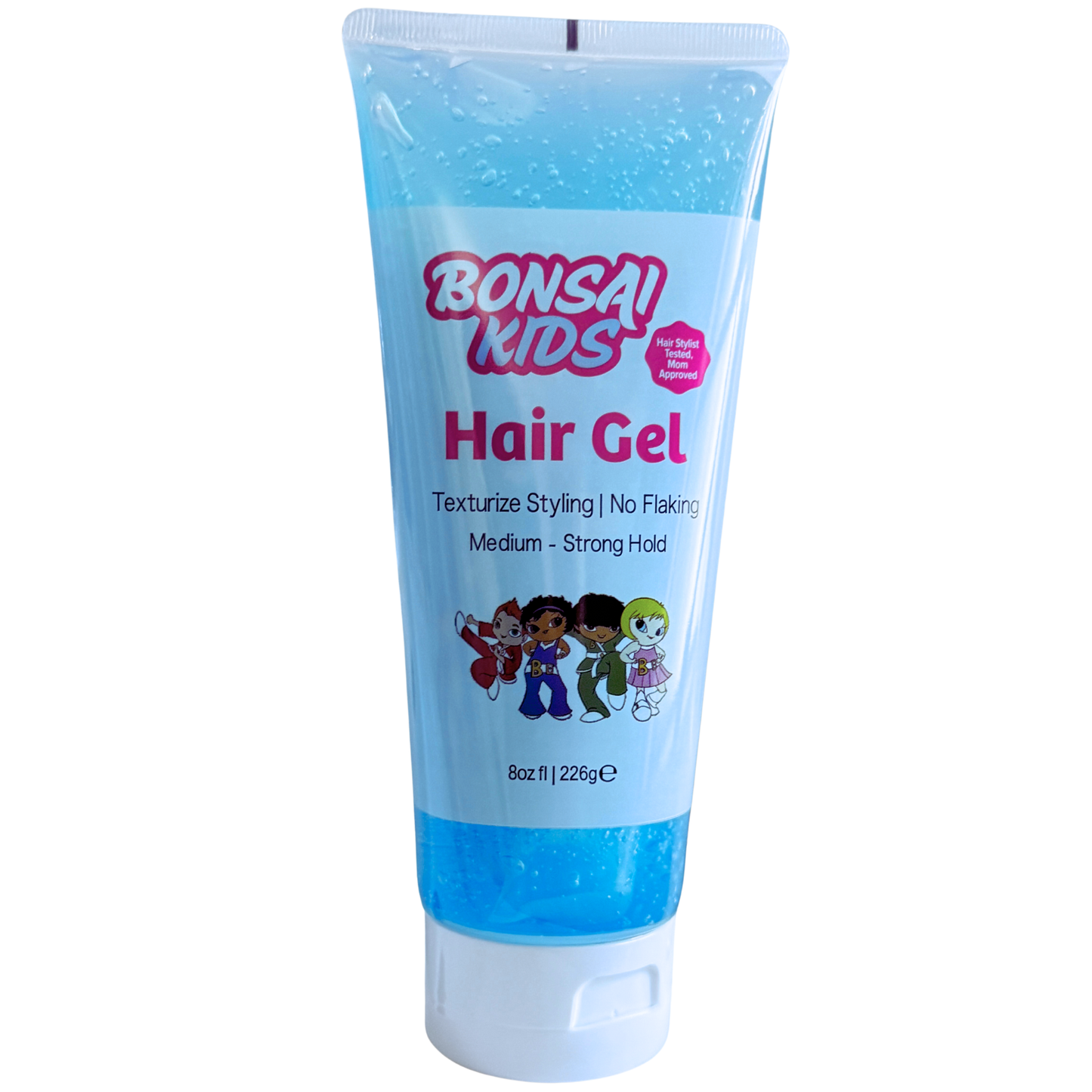 Hair Gel for Boys and Toddlers 8 oz of Strong Hold, No Flakes Long-Lasting Style