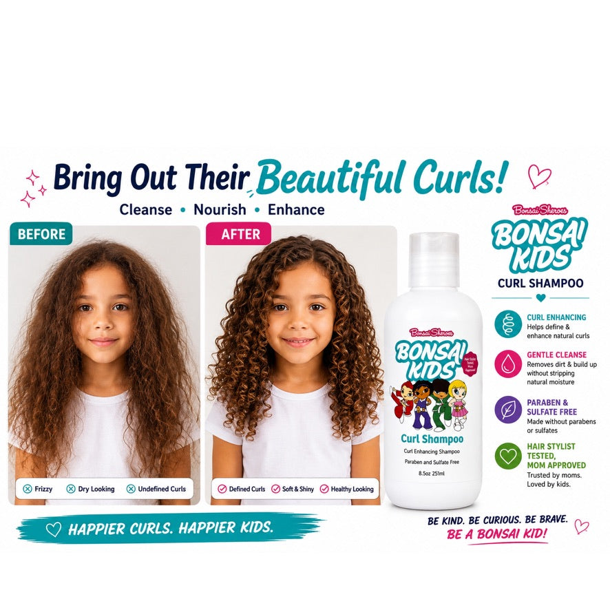 Curl Shampoo for Kids 8 fl. oz. Puts the bounce and shine back in their hair