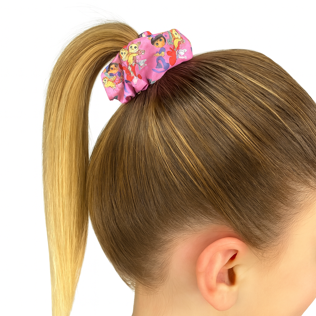 Kids Hair Scrunchies - Girls Ponytail Holder - 3pcs set