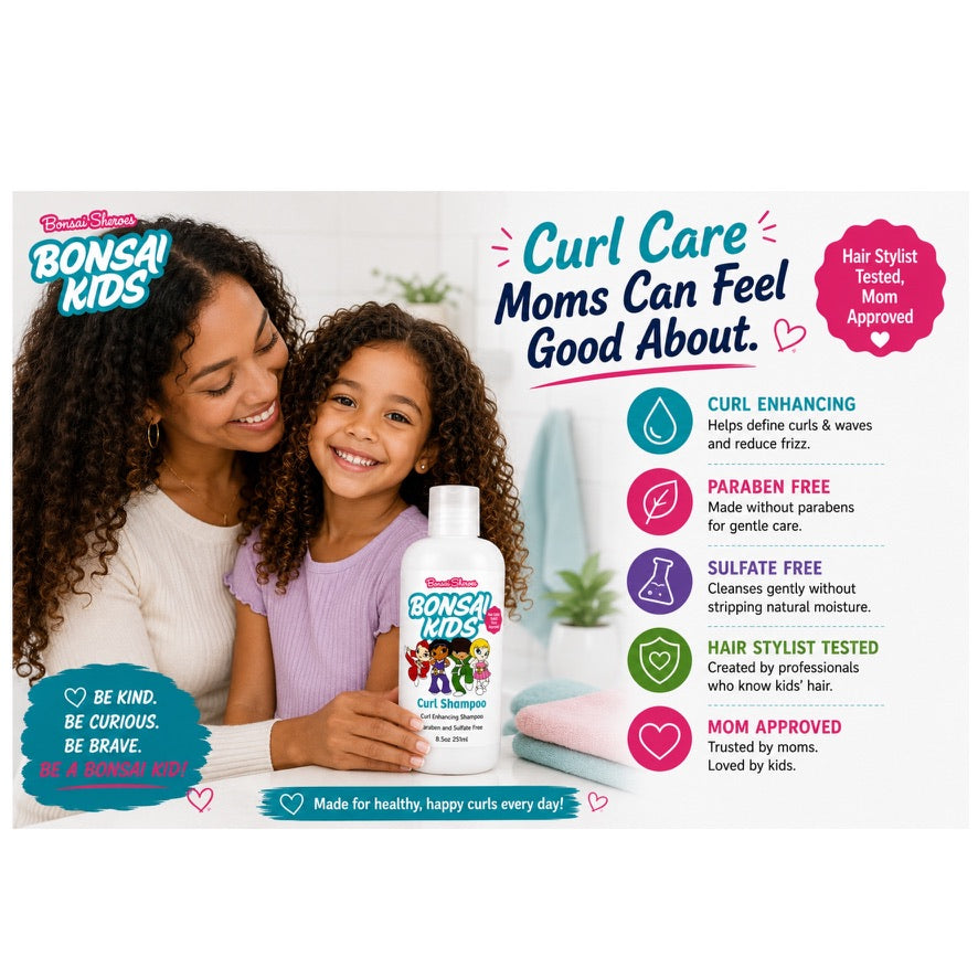 Curl Shampoo for Kids 8 fl. oz. Puts the bounce and shine back in their hair