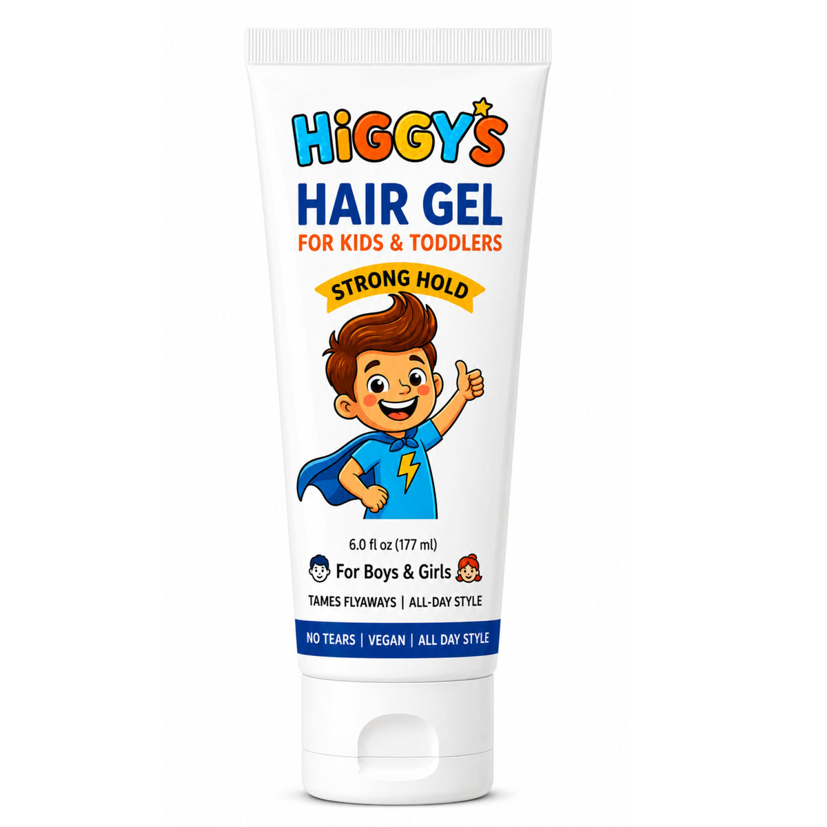 Hair Gel Tube of Higgys Hair Gel for Kids 6oz size
