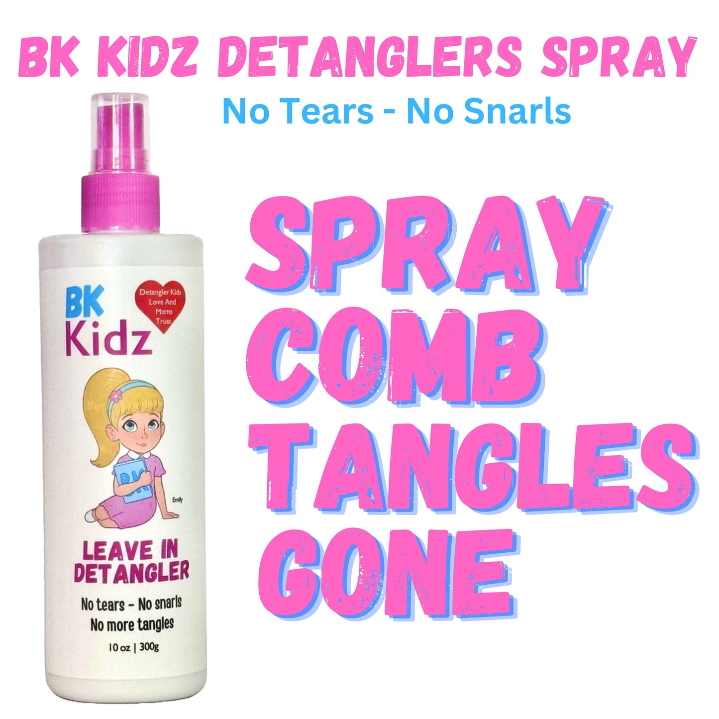 Bk Kidz Hair Detangler 10oz