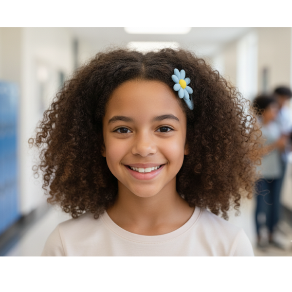 Hair Clips for Girls – 10 Pcs No-Slip Snap Barrettes | Colorful Flower Design | Cute Hair Accessories for Kids, Teens & Women