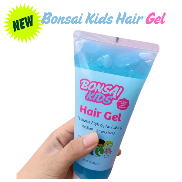 Hair Gel for Boys and Toddlers 8 oz of Strong Hold, No Flakes Long-Lasting Style