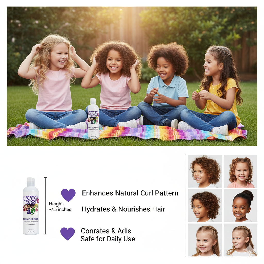 girls sitting in the park with curly hair