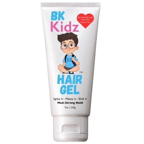 BK Kidz hair gel tube with cartoon character on a white background