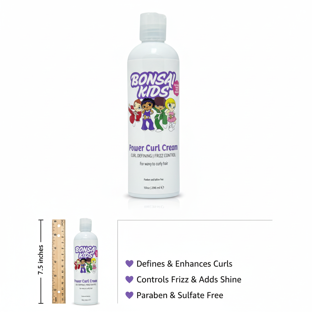 Bonsai Kids Power Curl Cream 10oz for kids