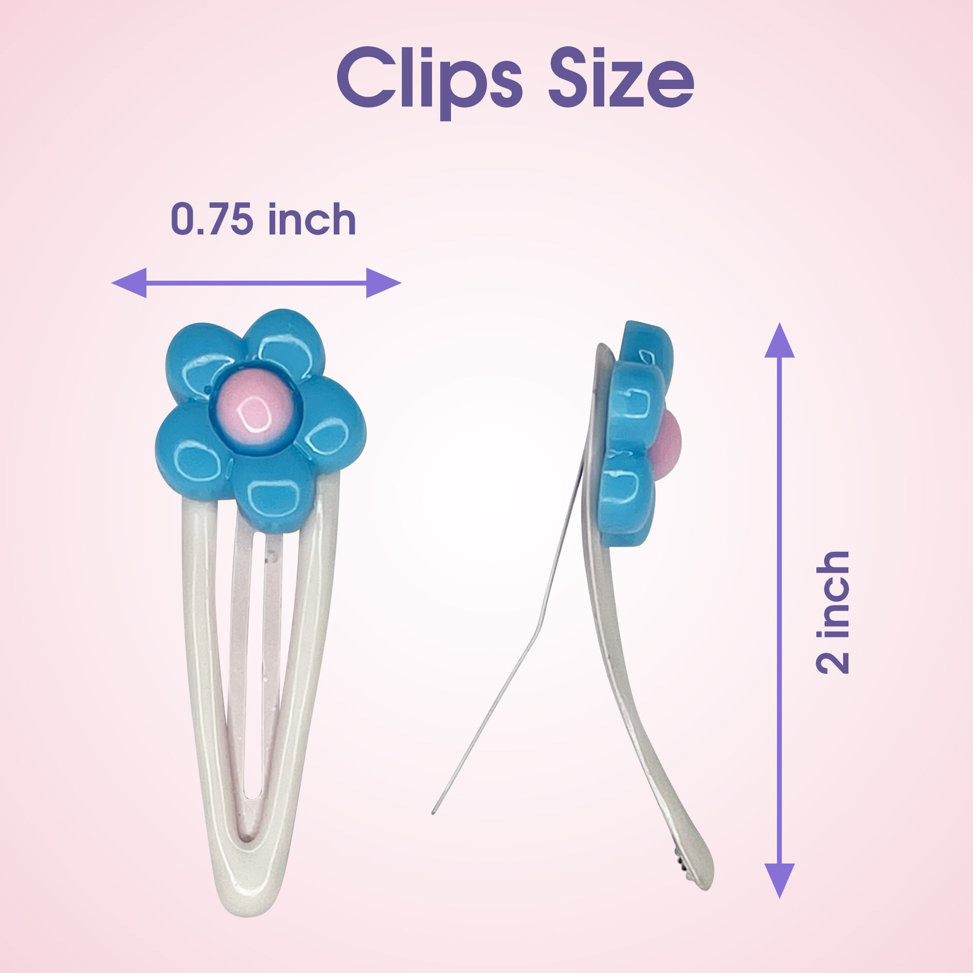 Buy Bonsai Kids Princess Clips 10ct with Flowers - Add a touch of color with pink, green, yellow, orange, and blue flower clips. Ideal for all hairstyles—ponytails, curls, straight hair, updos, and buns. Comfortable, secure hold, perfect for everyday use. Unisex and suitable for all hair types.