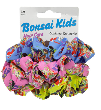 Scrunchies for all hair types and styles, ideal for straight or curly hair, ponytails, buns, updos, and cute pigtails. Use one or all three for a unique look.