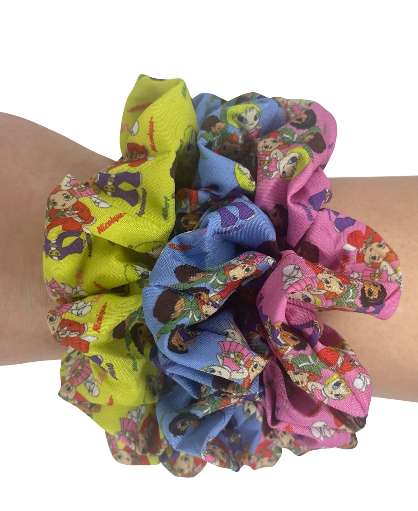 Kids Hair Scrunchies - Girls Ponytail Holder - 3pcs set