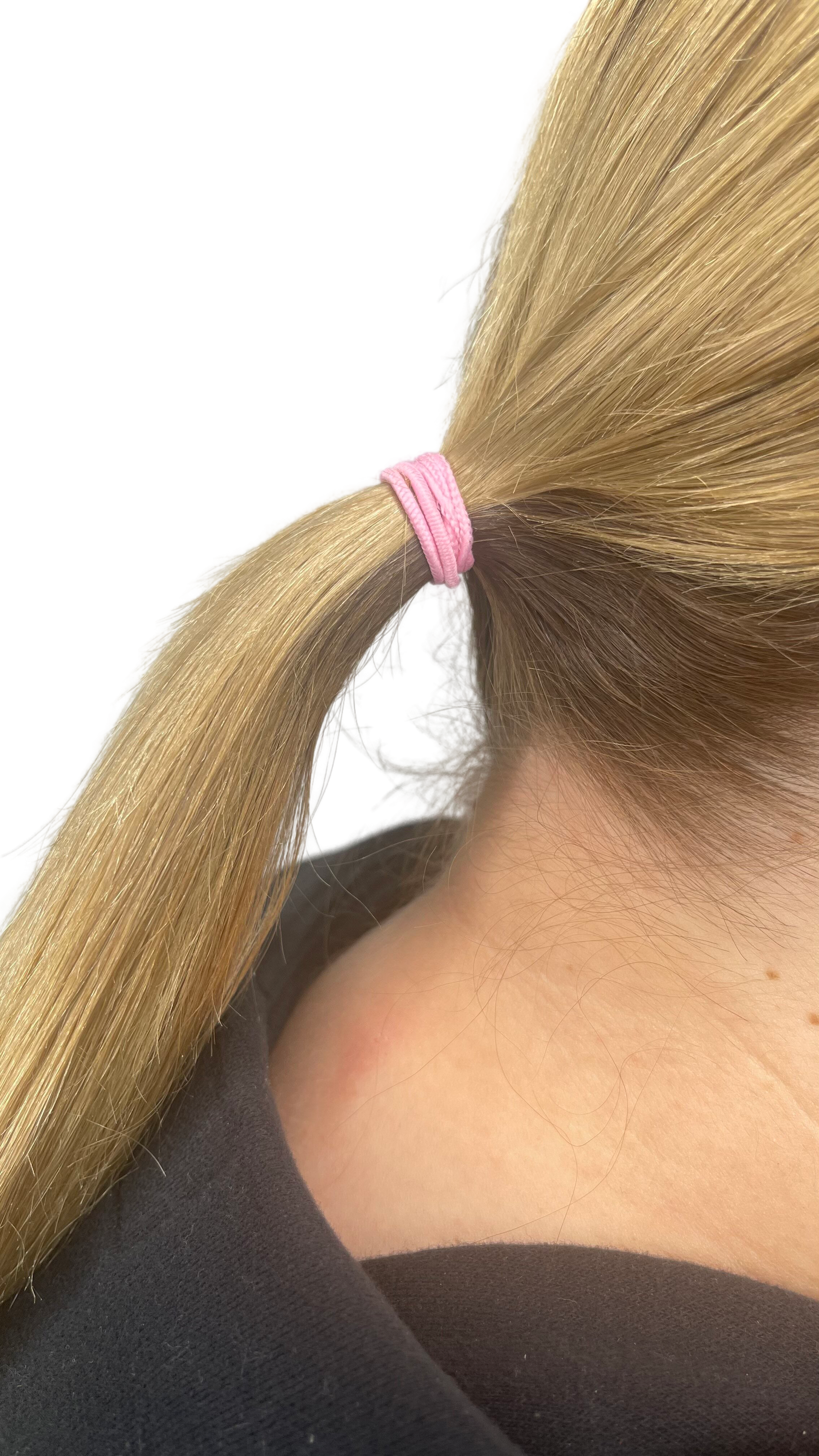  Bonsai Kids Ouchless Elastics—shop now for what every girl wants: a pretty and unique hairstyle. Style their hair in comfort with maximum flexibility and hold, perfect for everything from messy buns to sleek ponytails. The braided design and thick inner core ensure durability and comfort.